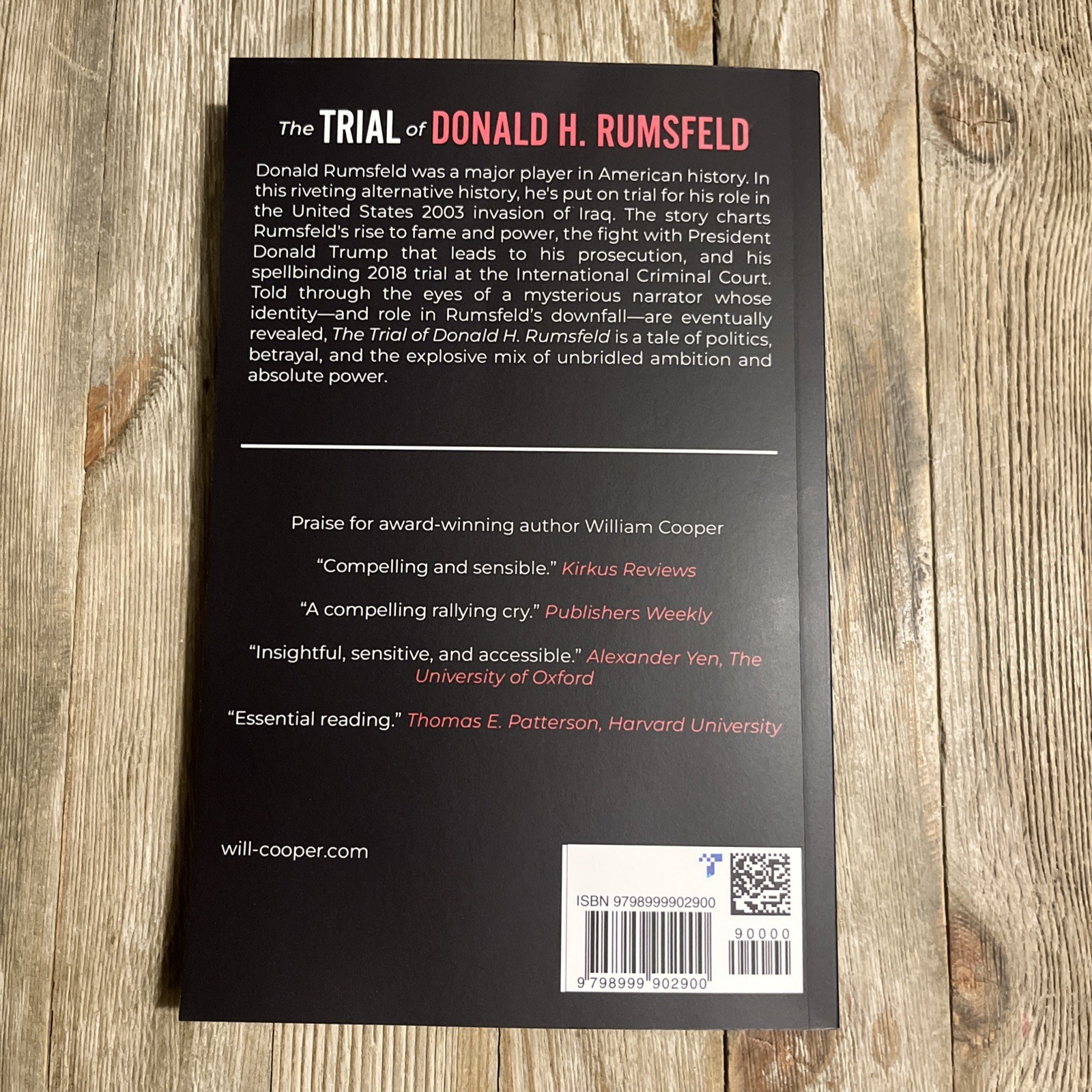 The Trial Of Donald H. Rumsfeld by William Cooper – New – PB Book – 9/15/25
