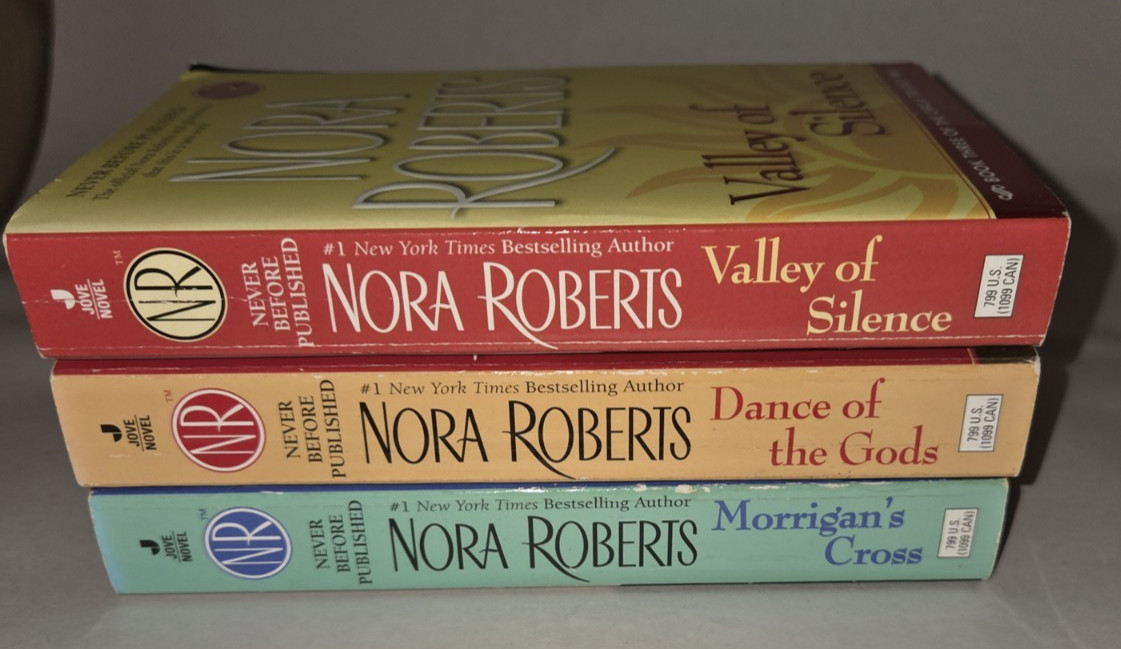 Nora Roberts Circle Trilogy Complete 3 MM Pbs. Morrigan’s Cross Valley Silence