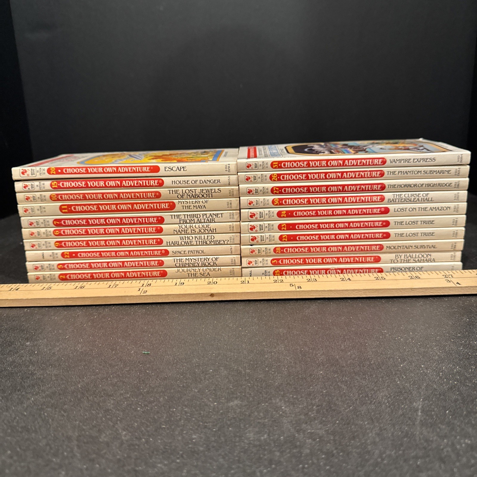 c1980s Choose Your Own Adventure Book Lot Of 20 Batam Book Original Series -CYOA