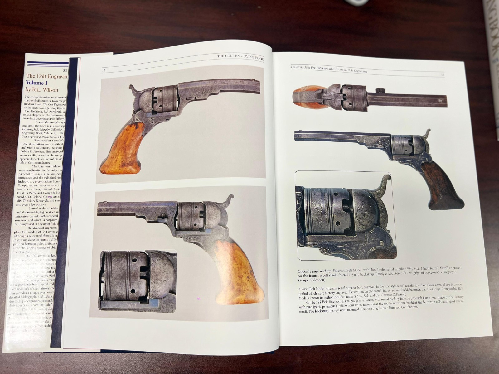 The Colt Engraving Book Vol 1&2 + Silk & Steel Signed Set by R.L. Wilson Ltd Ed