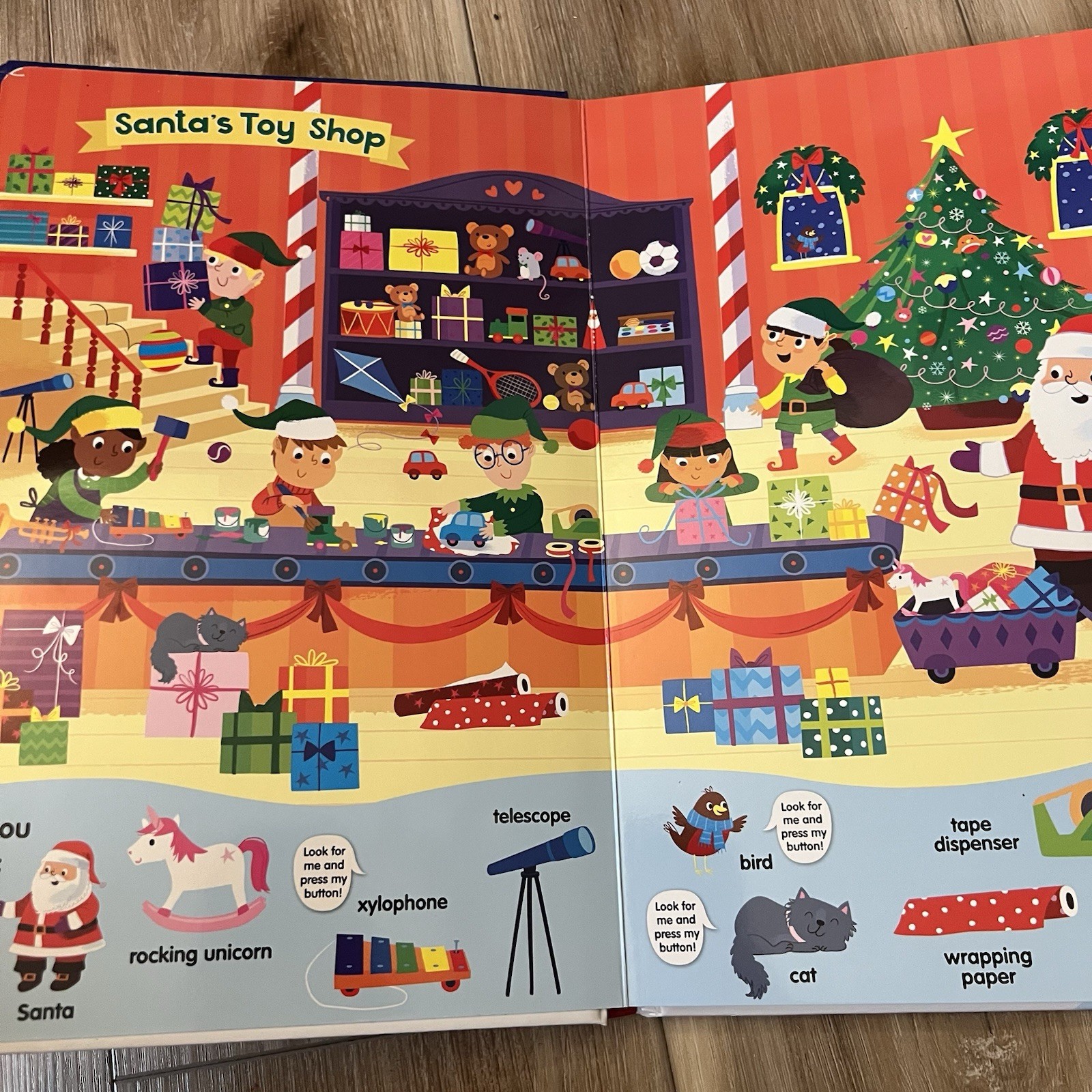 Search & Find Christmas Fun Sound Book – 30 Interactive Buttons – Tested/Works!