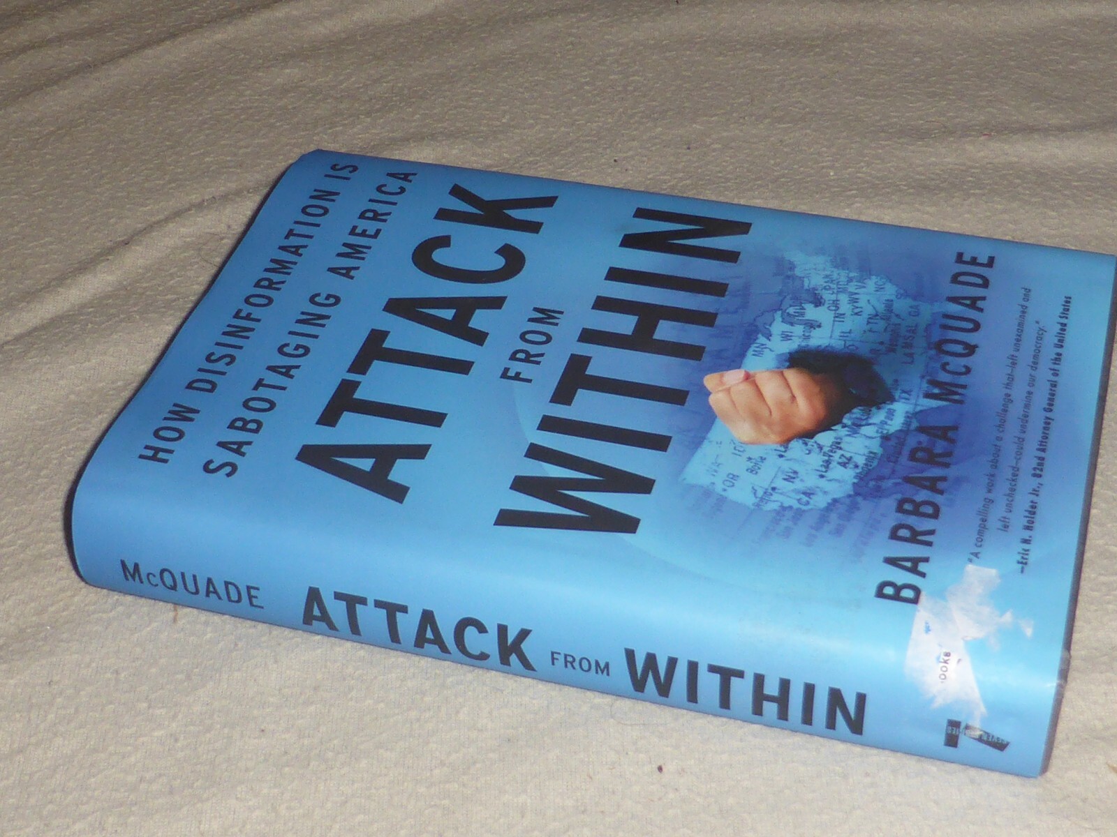 SIGNED BOOK ATTACK FROM WITHIN AUTOGRAPHED BARBARA MCQUADE HARDCOVER