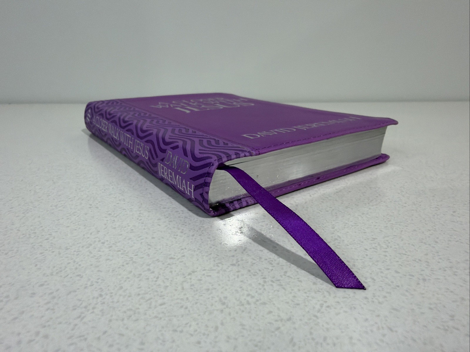 A Closer Walk with Jesus by David Jeremiah – 2025 Purple Faux Leather