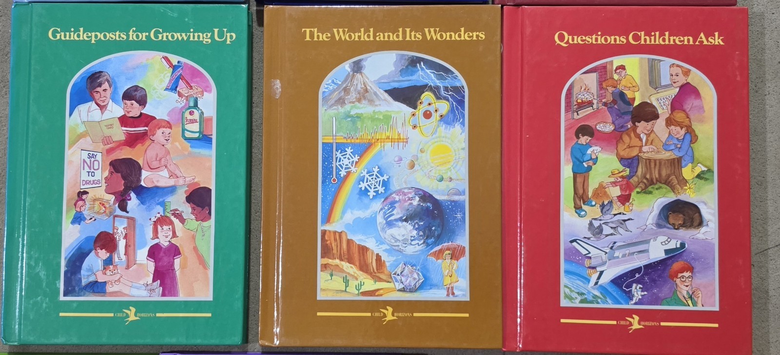 Child Horizons Book Series Lot 10 Books Plant Animals Arts Make Bible Words 1991