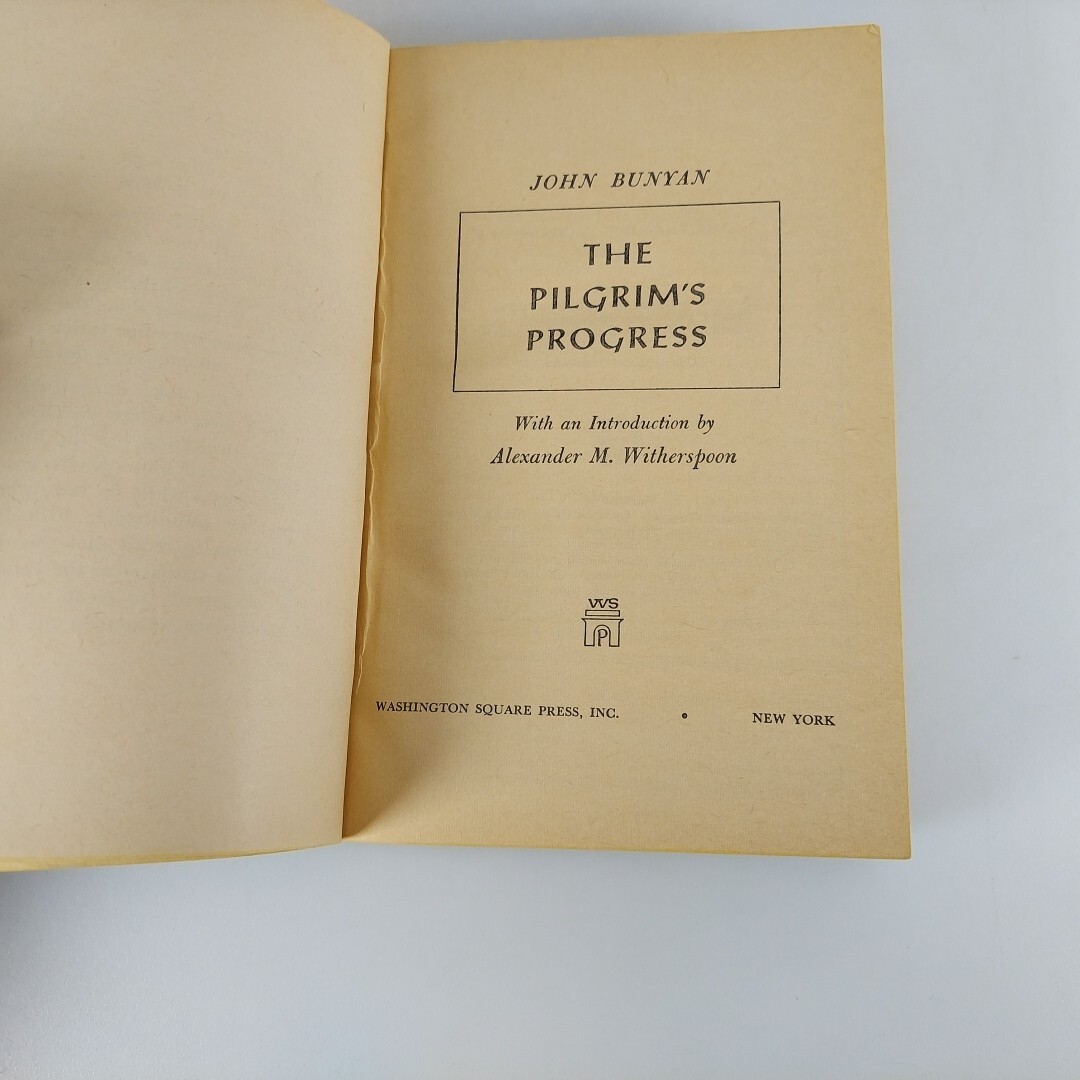 The Pilgrim’s Progress John Bunyan Washington Square Press 1961 PB W-253