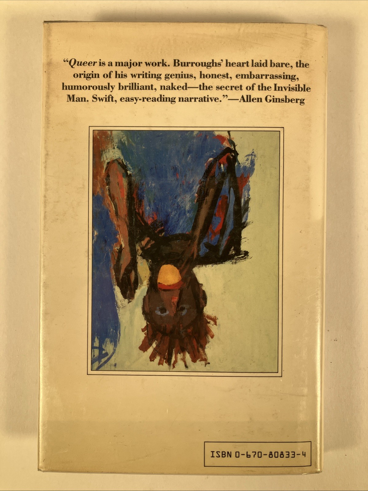 Queer 1985 William Burroughs First edition 1st printing HC DJ clippings heroin