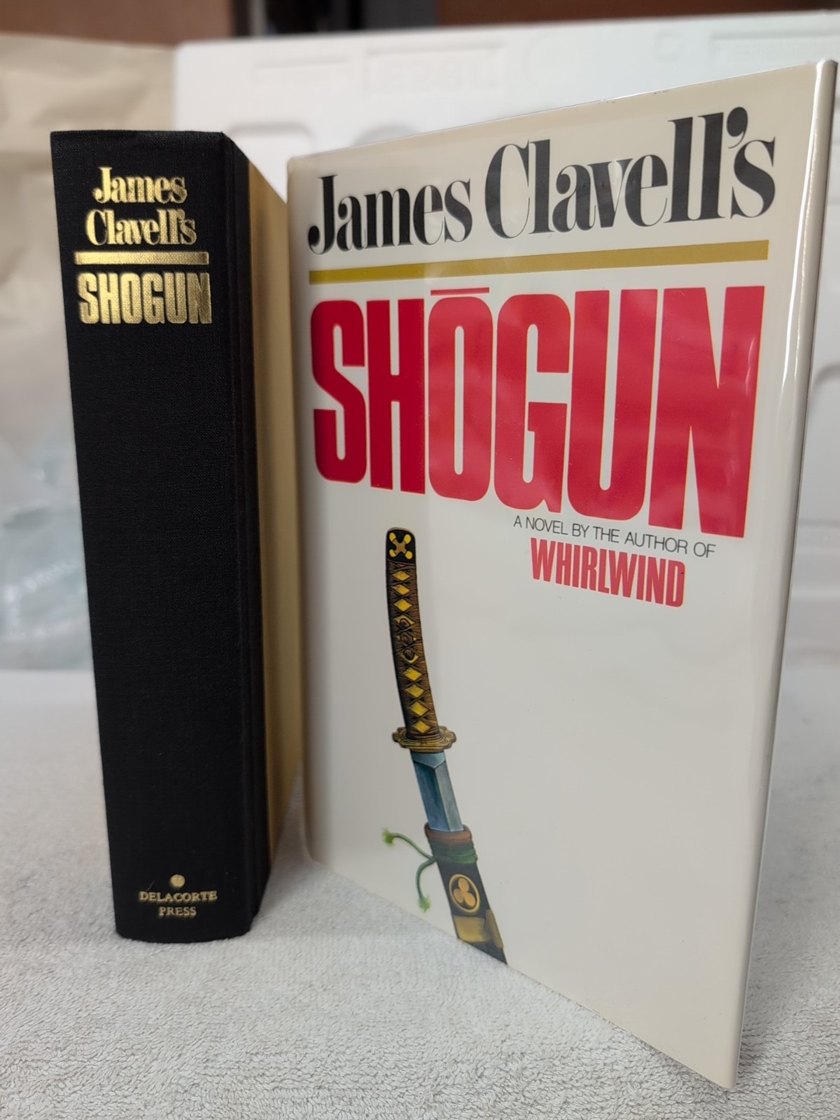 SHOGUN James Clavell (1983) Delacorte 1st Ed 4th Print FULL SIZE + Custom Mylar!