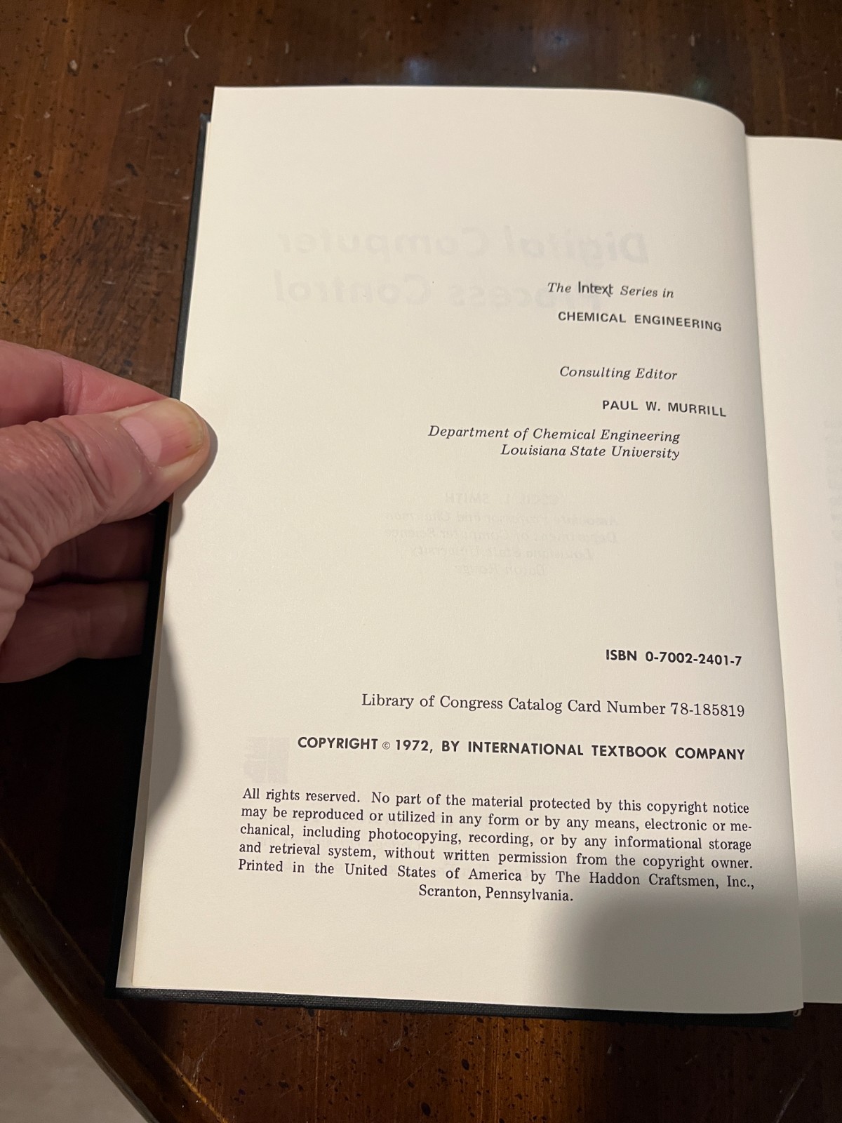 Digital Computer Process Control by Cecil L Smith