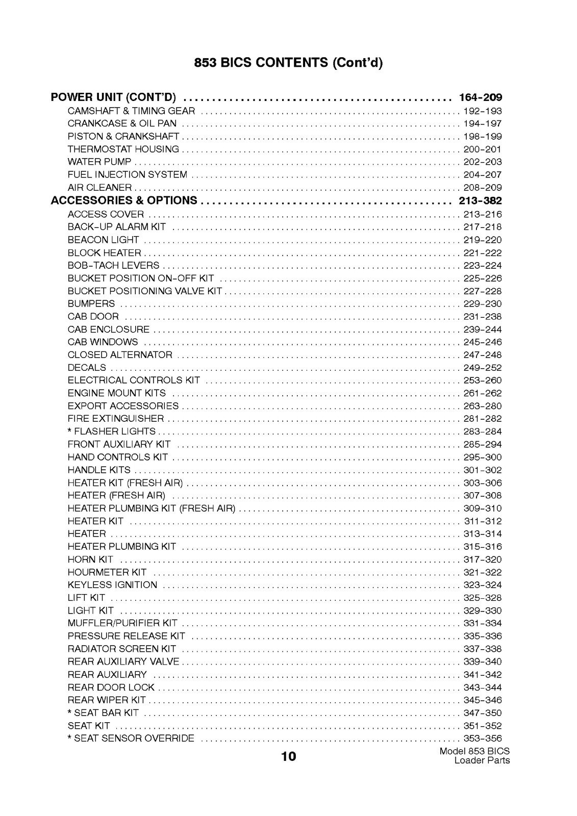 BOBCAT 853 Parts Manual 1998 SN 508418001 Up – STEEL WIRE BOUND – TOUGH COVERS