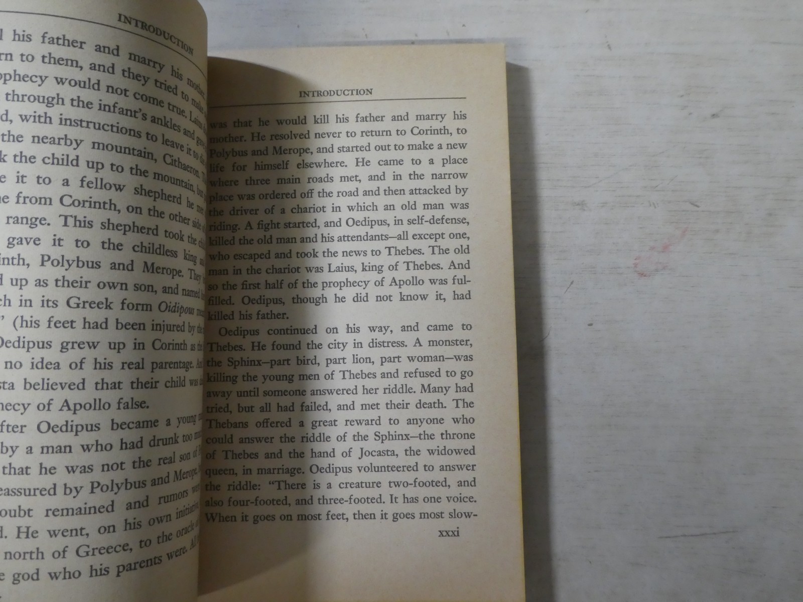 Oedipus The King Sophocles Paperback Washington Square Press 18th Print 1968