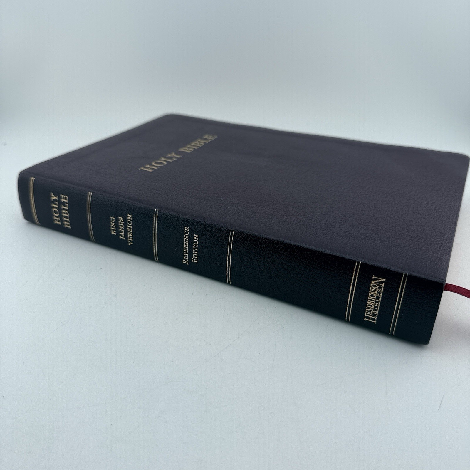 KJV Holy Bible Reference Edition Bonded Leather Burgundy Hendrickson 2000