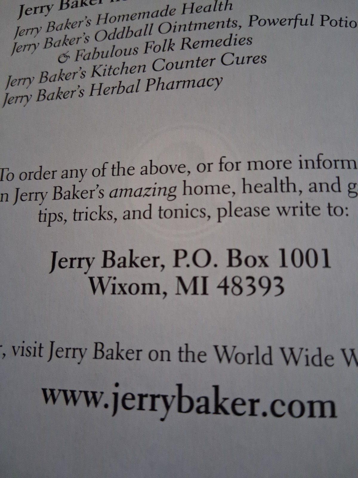 Jerry Baker’s Supermarket Super Products!: 2,568 Super Solutions, NEW