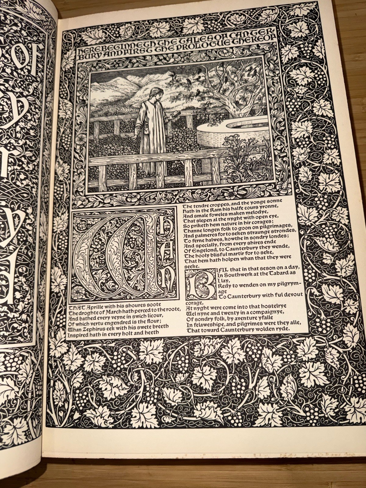 1958 Works of Geoffrey Chaucer Kelmscott Chaucer Facsimile William Morris Burn