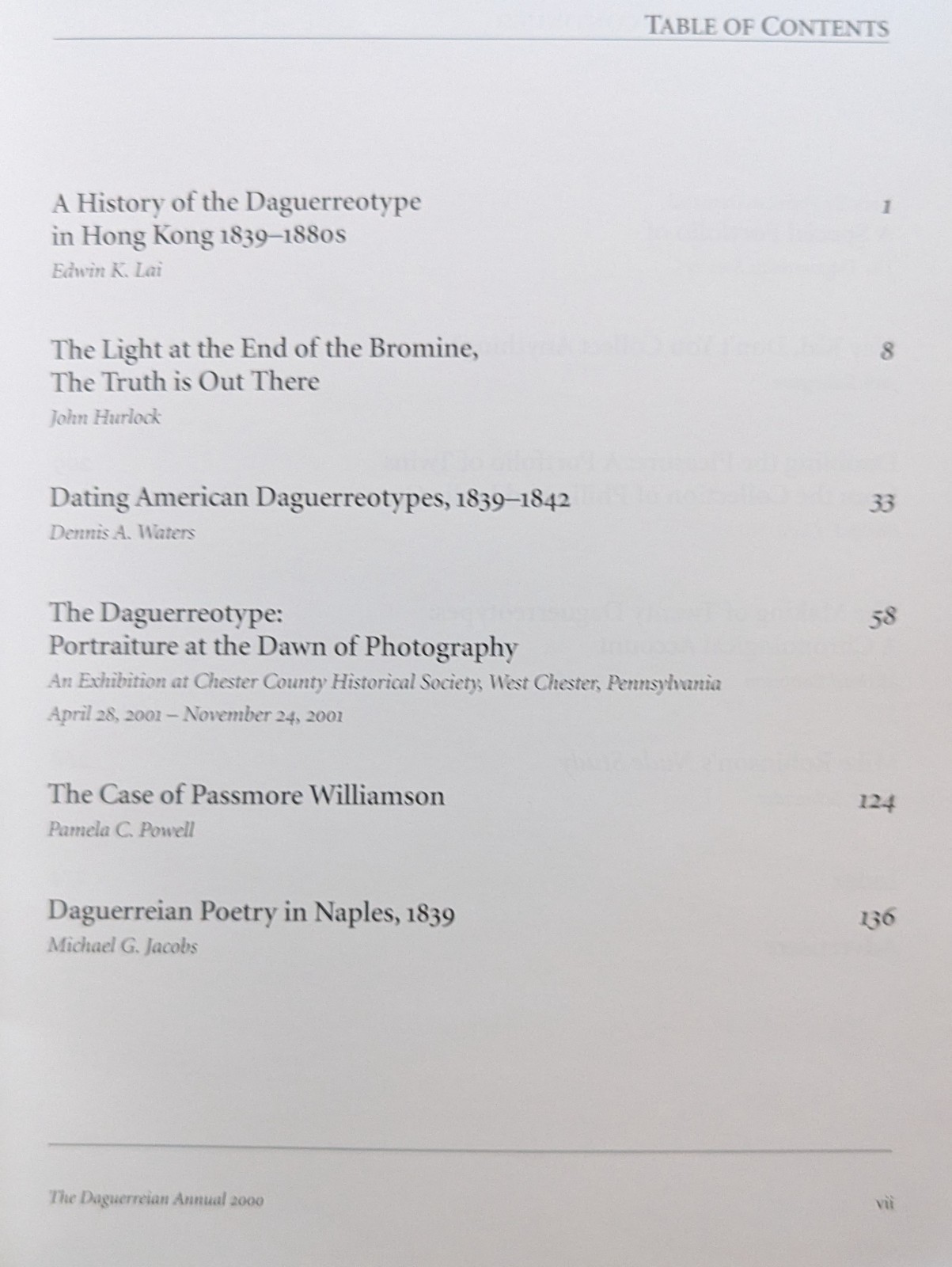 The Daguerreian Annual 2000 Official Yearbook Daguerreotype Photography
