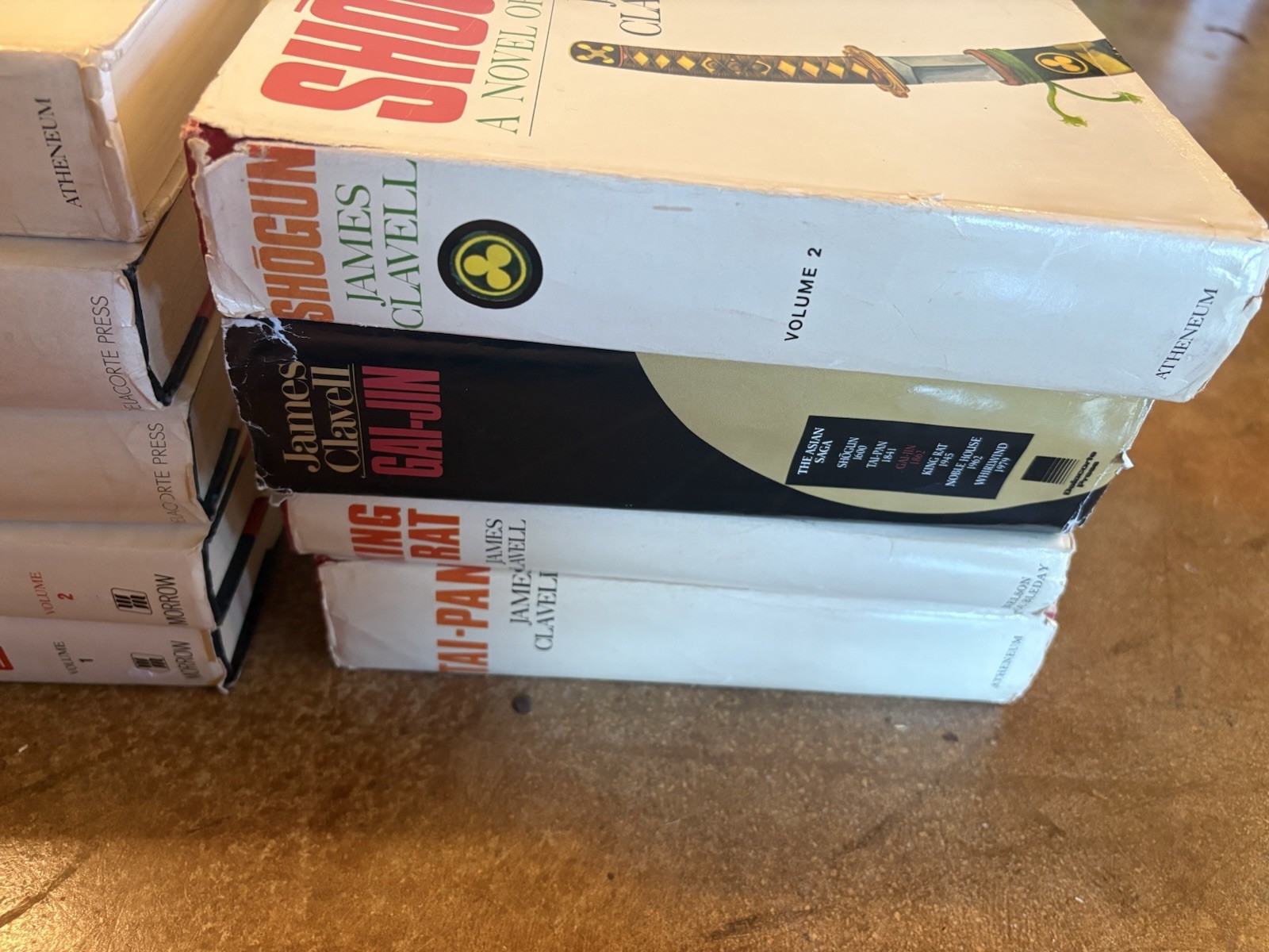 Shogun Asian Saga Lot Of 9 James Clavell, Hardcover Book Club+ Noble House