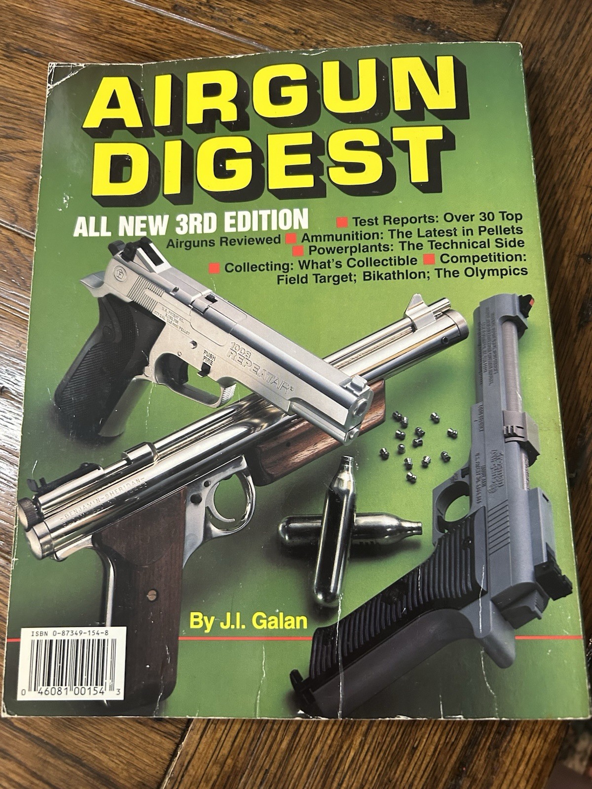 Airgun Digest 3rd Edition, J. I. Galan 1995 Paperback DBI Books Collector Guide