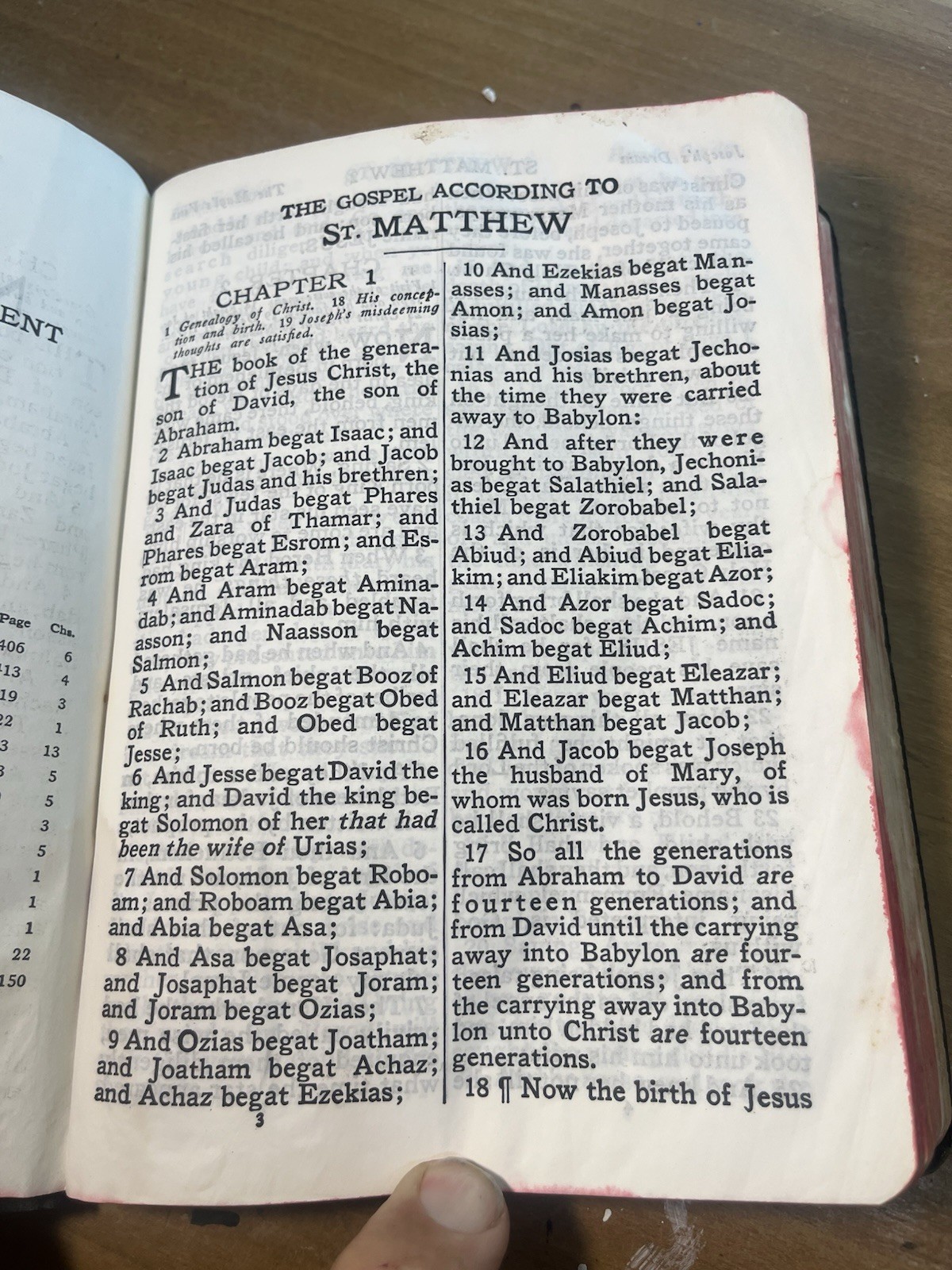 FAMILY BIBLE Christmas Gift In 1969 New Testament and Psalms Red Letter Edition