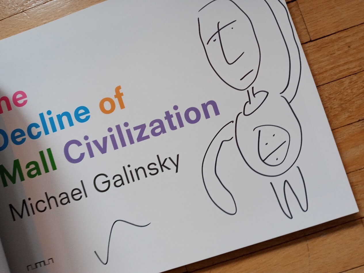 The Decline Of Mall Civilization by Michael Galinsky SIGNED Out of Print 2nd Ed.