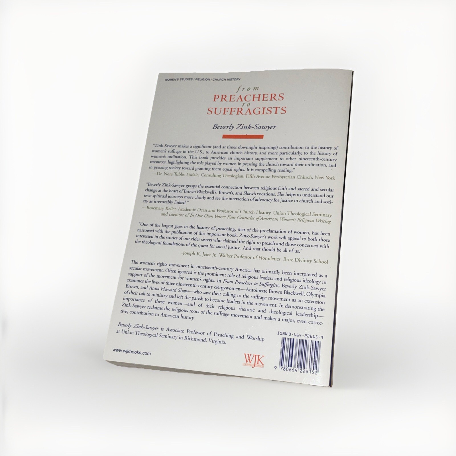 From Preachers to Suffragists: Woman’s Rights and Religious Conviction i .. NEW