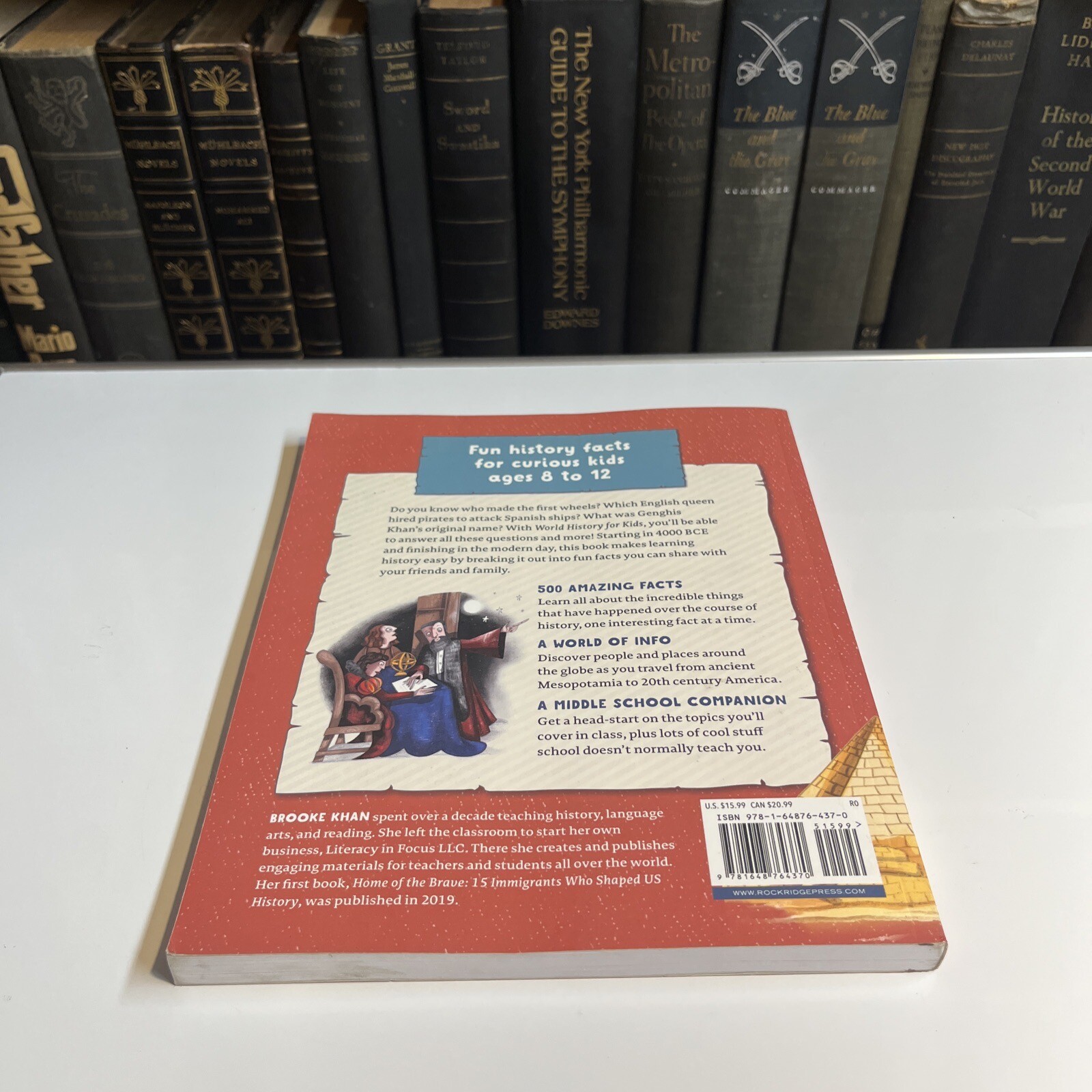 History Facts for Kids Ser.: World History for Kids : 500 Facts by Brooke…