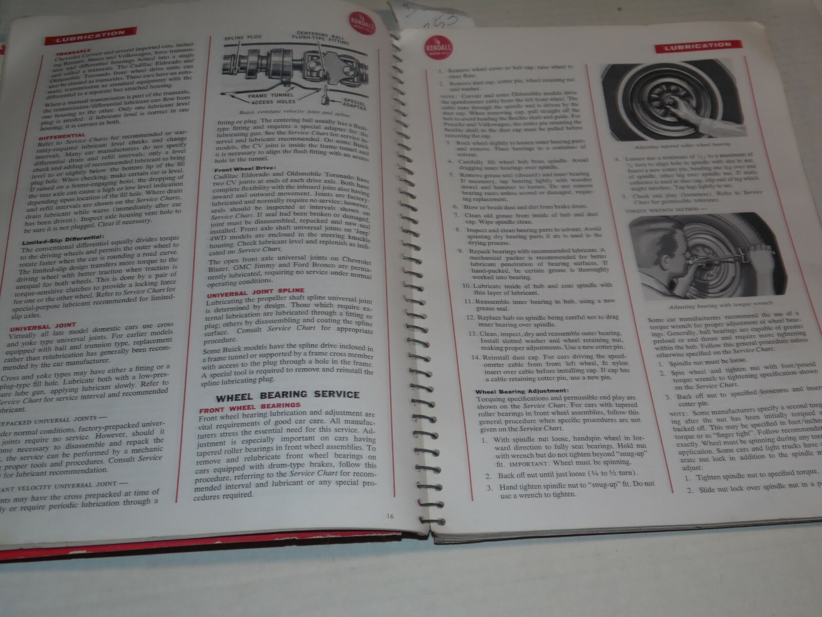 Vintage 1970 Kendall Lubrication Service Guide – 136 Pages