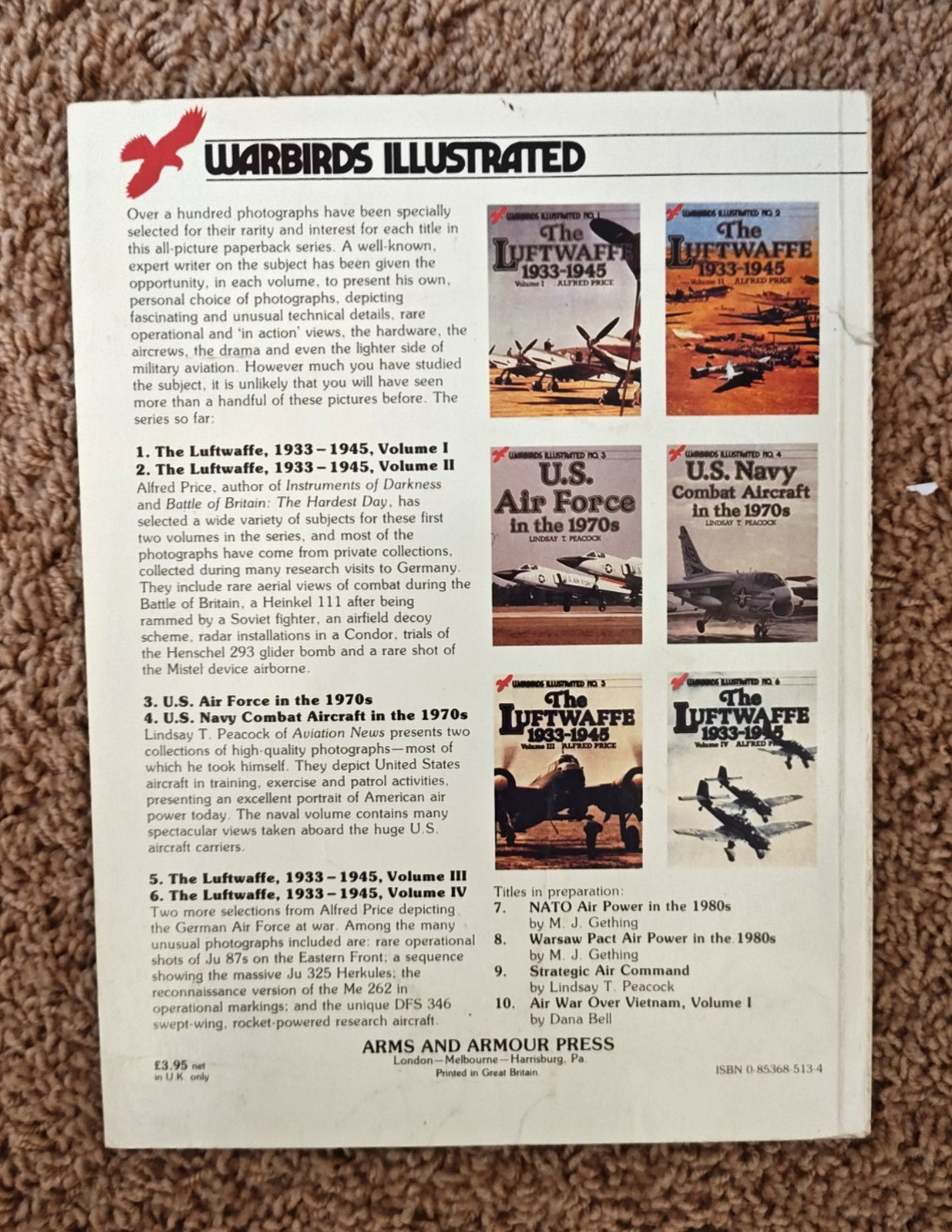Lot of (8) U.S. WWII Aircraft, Aviation, Military History Books