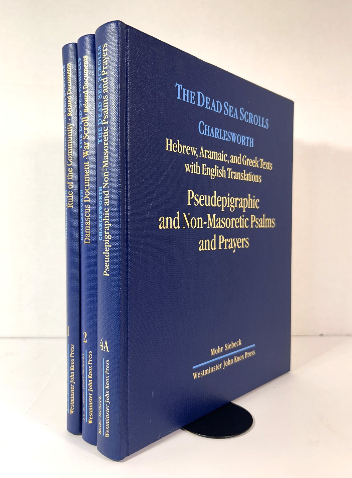 Set of 3 The Dead Sea Scrolls by James Charlesworth 1994-1997 Hardcovers