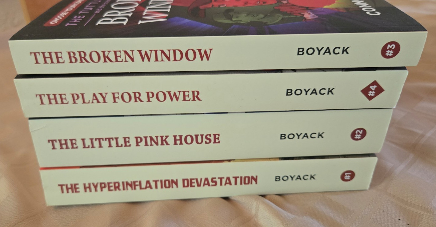 Set of 4 Tuttle Twins Choose Your Consequence Paperback Set Connor Boyack * NEW