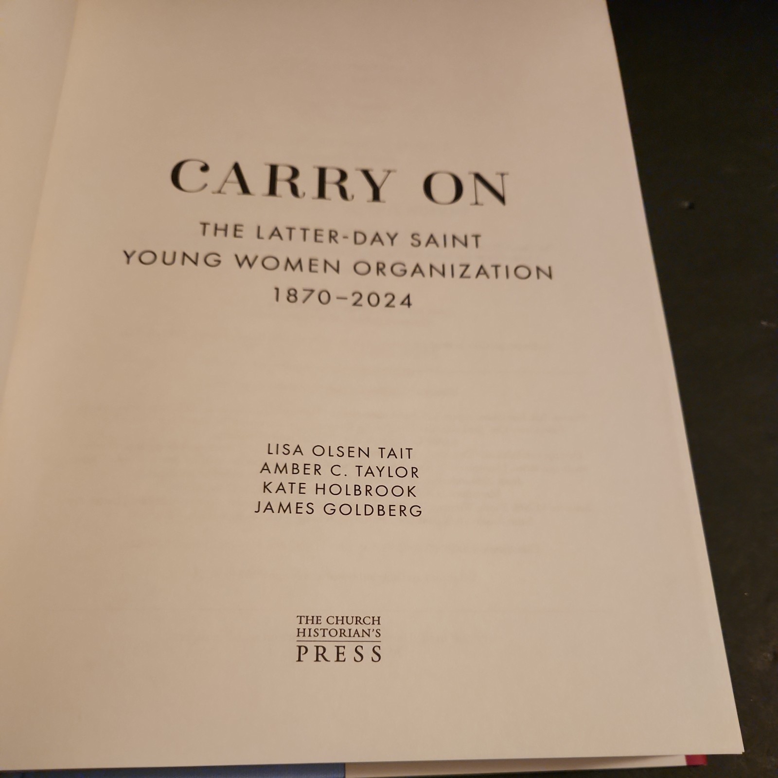 Carry On : The Latter-Day Saint Young Women Organization, 1870-2024 by Church…