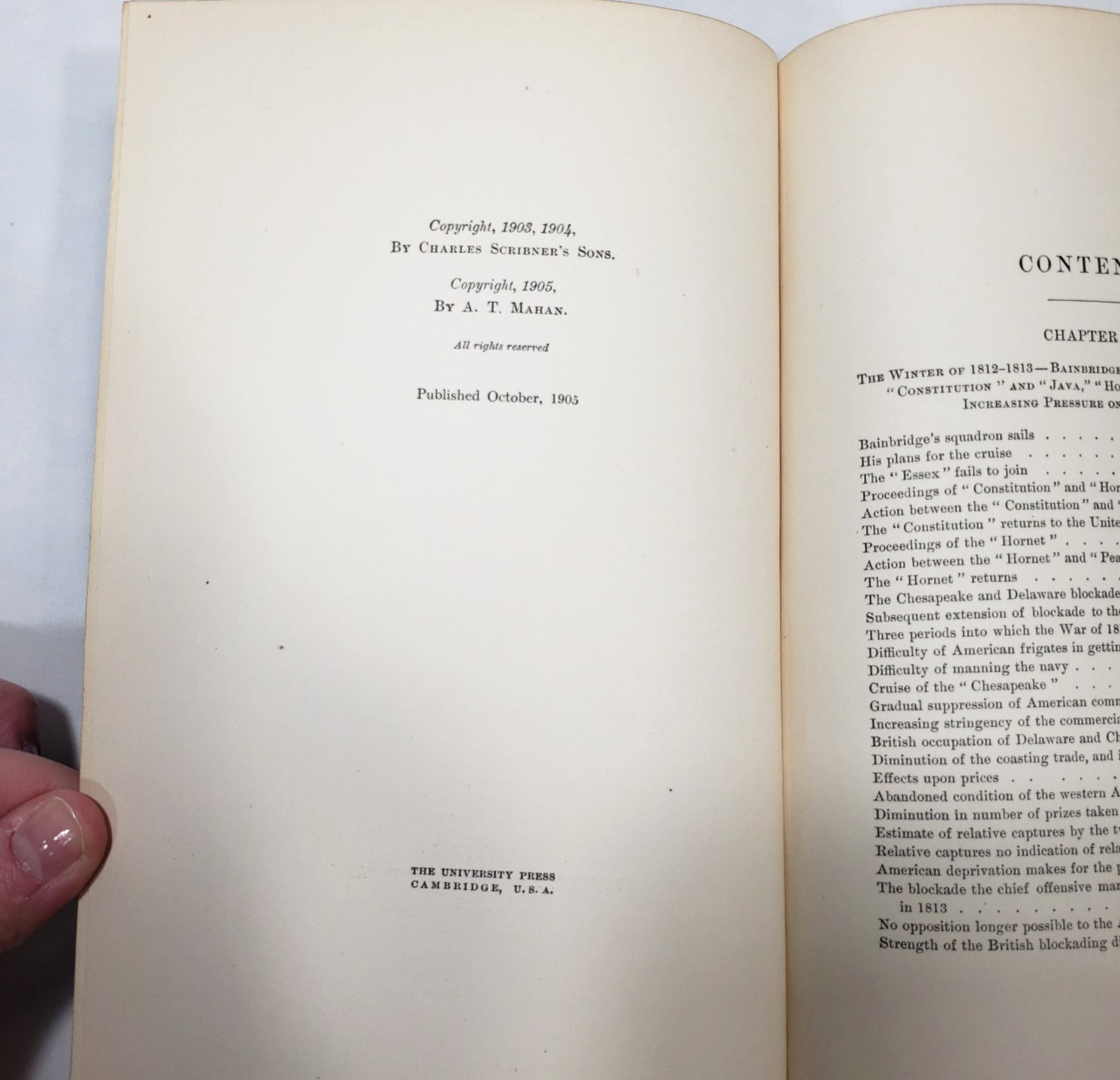 Sea Power In Its Relations To The War Of 1812 Volume 2 Only Mahan 1905 History