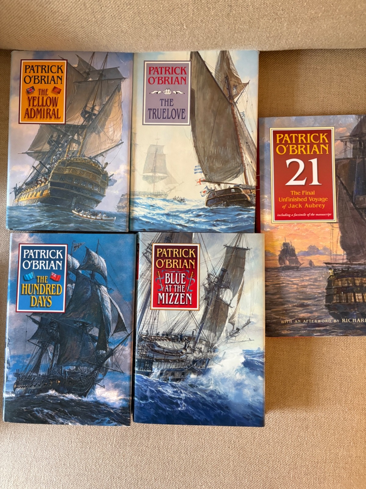 Aubrey and Maturin Sea Adventures by Patrick O’Brian-10 Trade PB – 5 HB/DJ