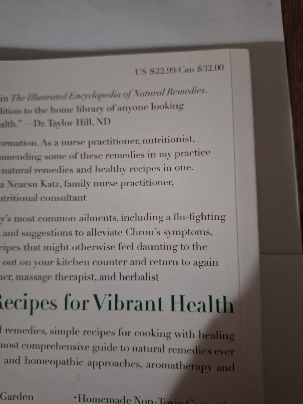 Illustrated Encyclopedia of Natural Remedies / Recipes Book Superfoods Cleanses
