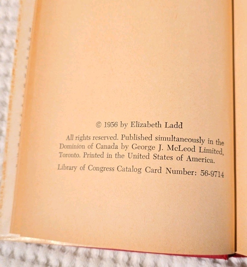 The Night of the Hurricane Elizabeth Ladd Mary Stevens 1956 Vintage Hardcover