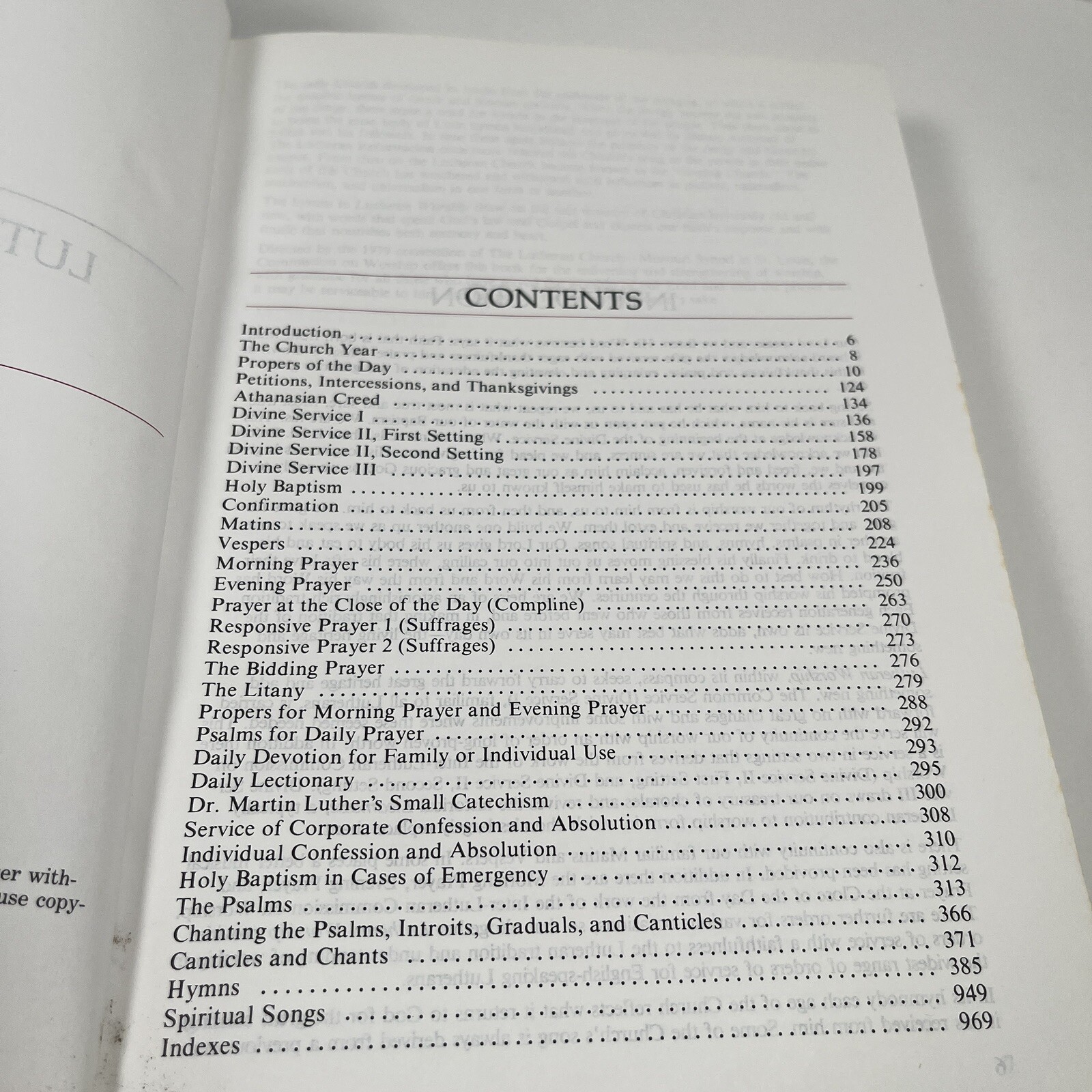 Lutheran Worship 1986 Concordia Publishing House *Back 3-4 Pages Water Damage