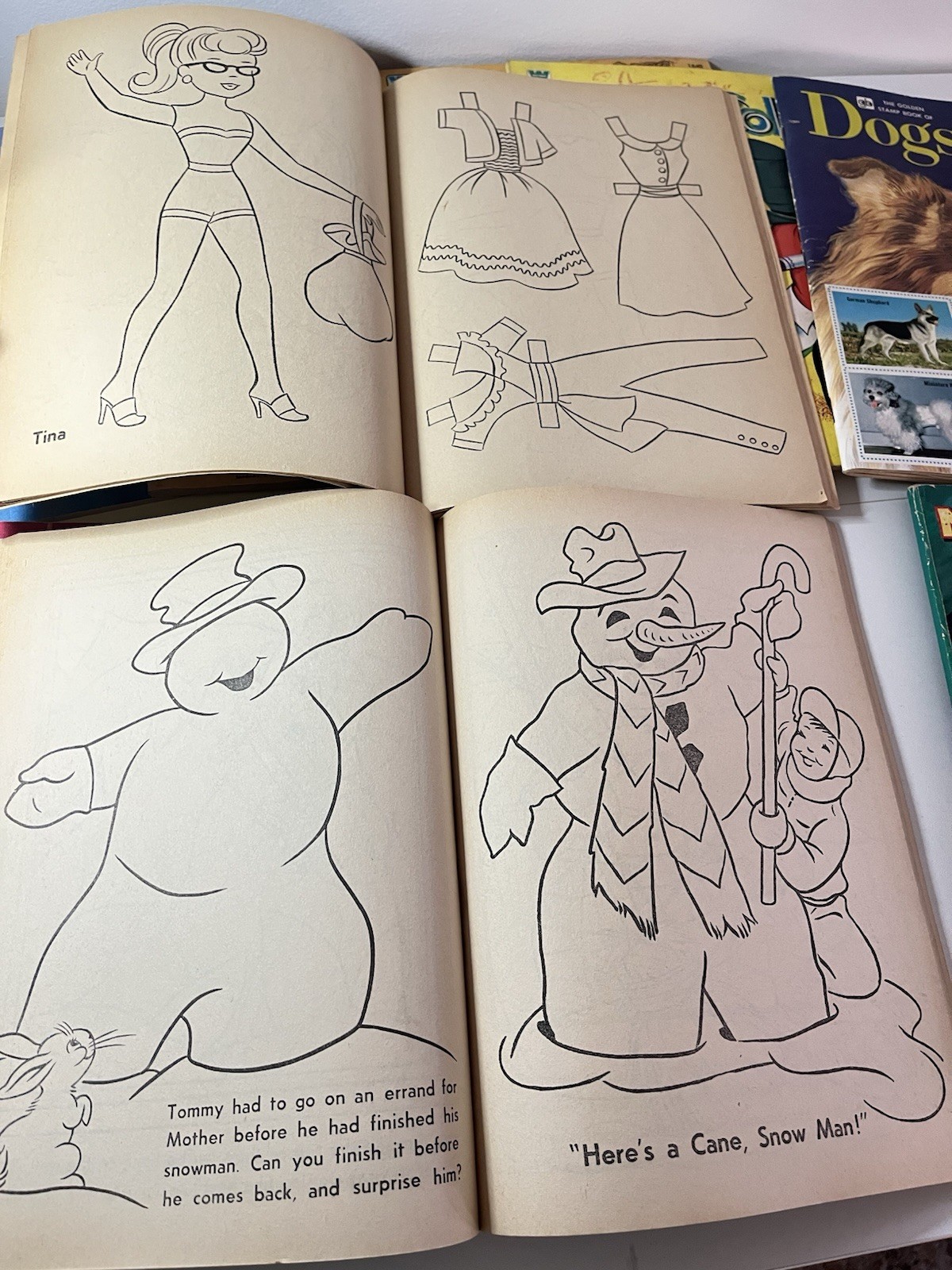 Vintage Coloring Book Lot 60s 70s VTG CHRISTMAS | Birds | Big Whooper | UNUSED