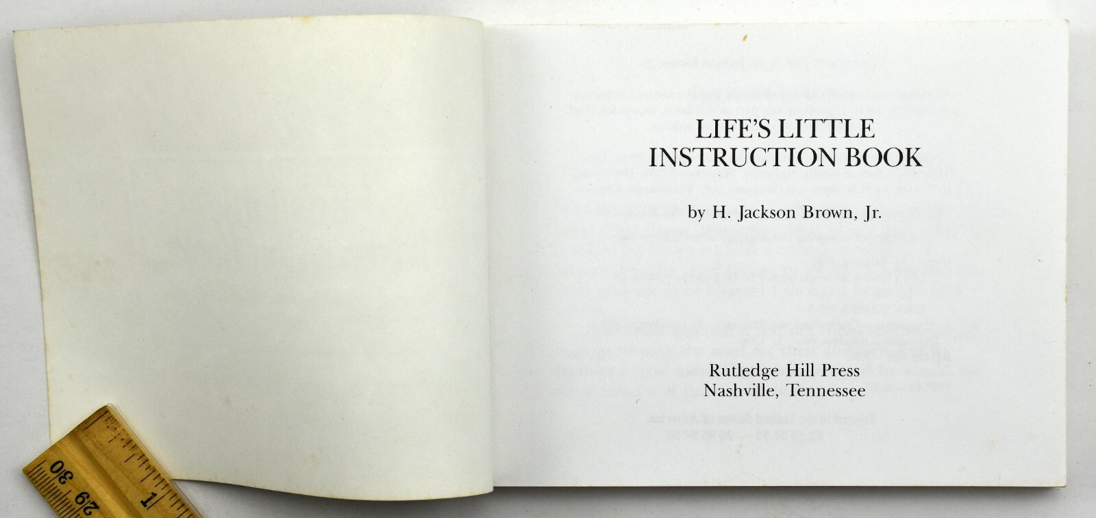 Life’s Little Instruction Book by Brown, H. Jackson PB 1991 – 511 Suggestions