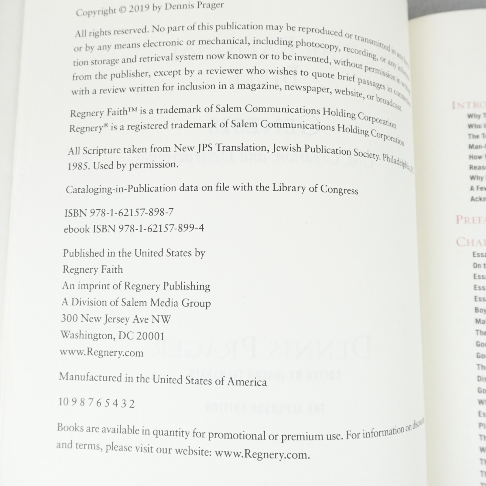 The Rational Bible: Genesis God, Creation, and Destruction Prager, Dennis HC