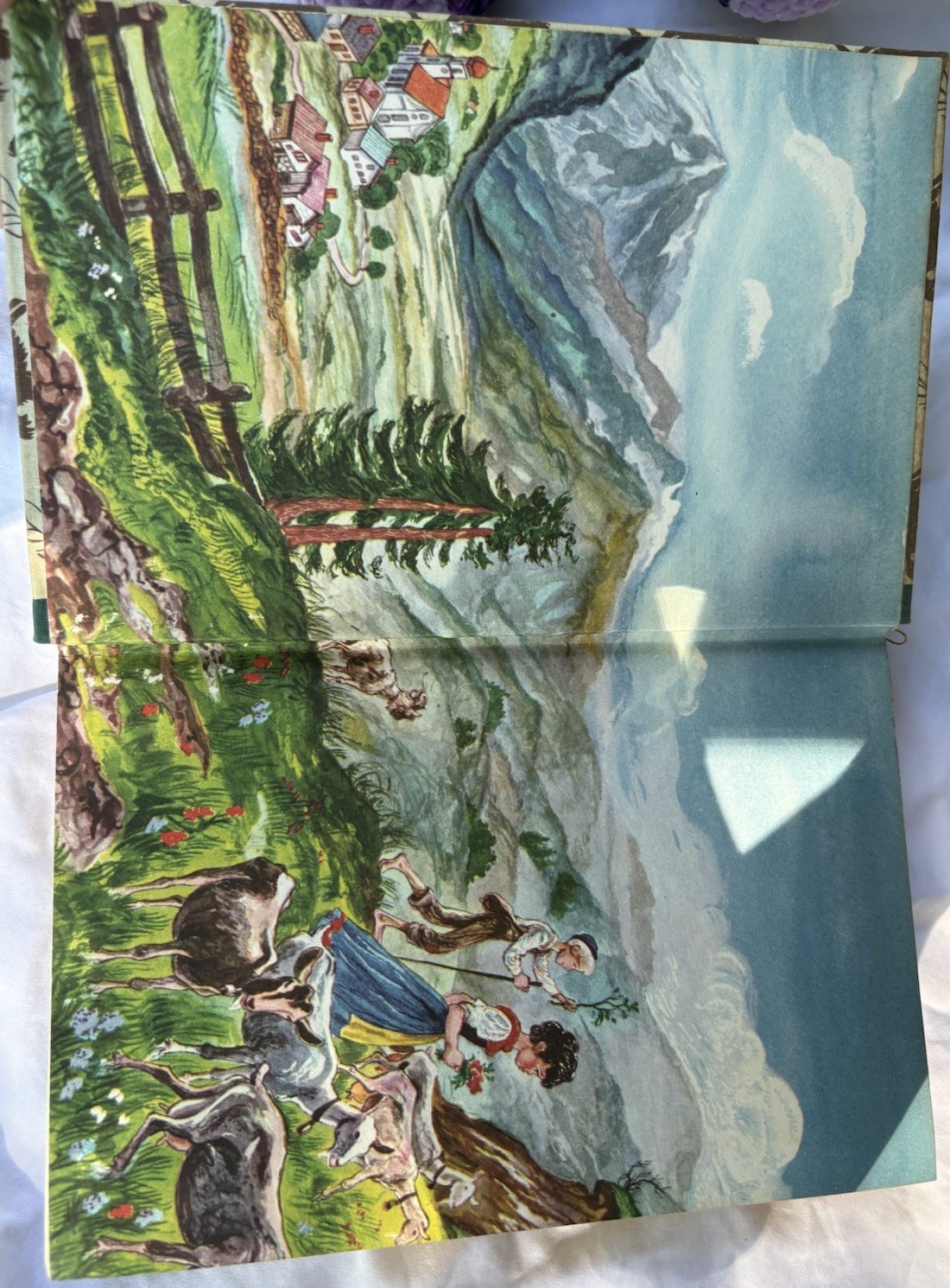 Heidi Illustrated Junior Library Hardcover by Johanna Spyri, Grosset 1945