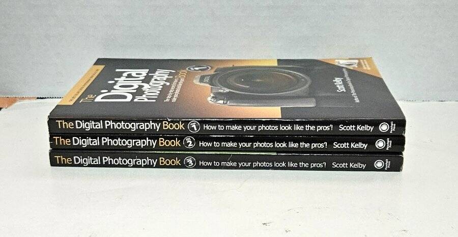 The Digital Photography Book Volume 1-3 by Scott Kelby 2006-2009 PB 1st Ed.