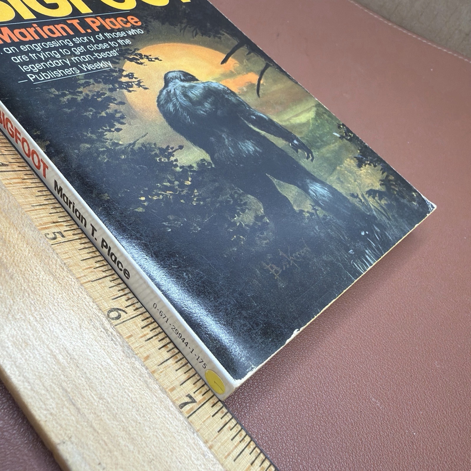 On the Track of Bigfoot by Marian T. Place Paperback 1979 Monsters Horror