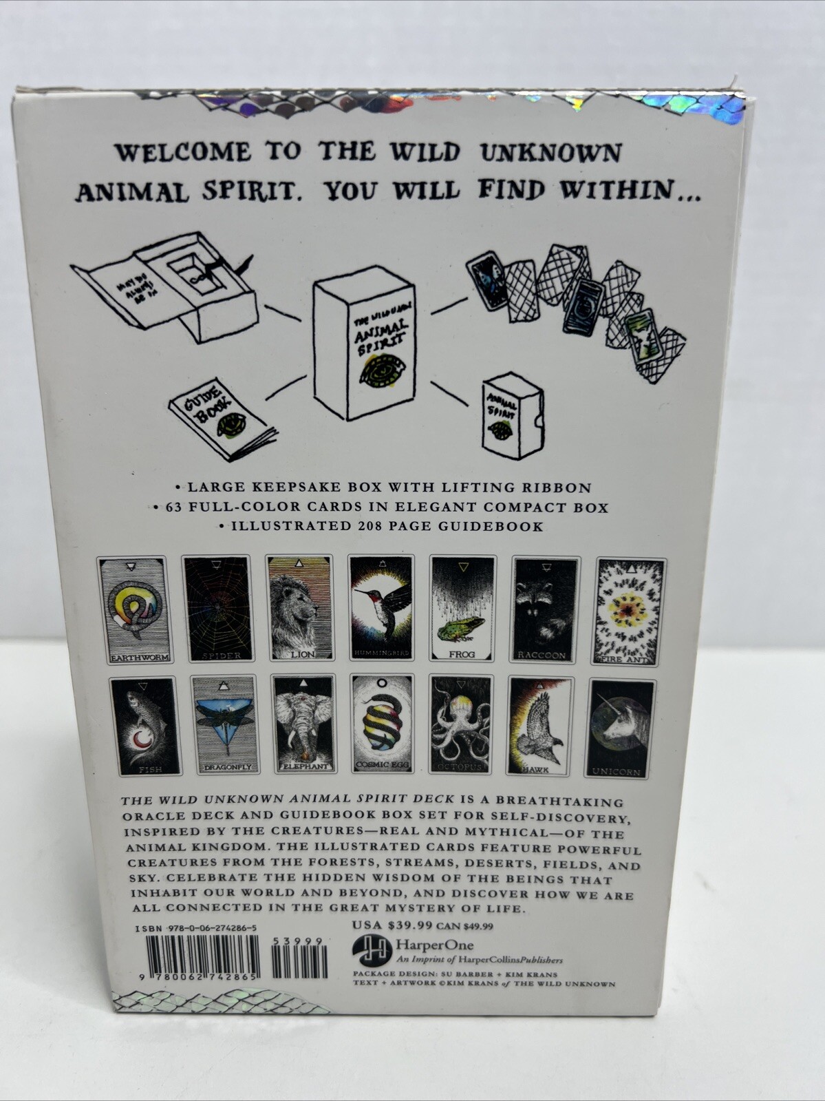 The Wild Unknown Animal Spirit Deck & Guidebook Keepsake Box Set by Kim Krans