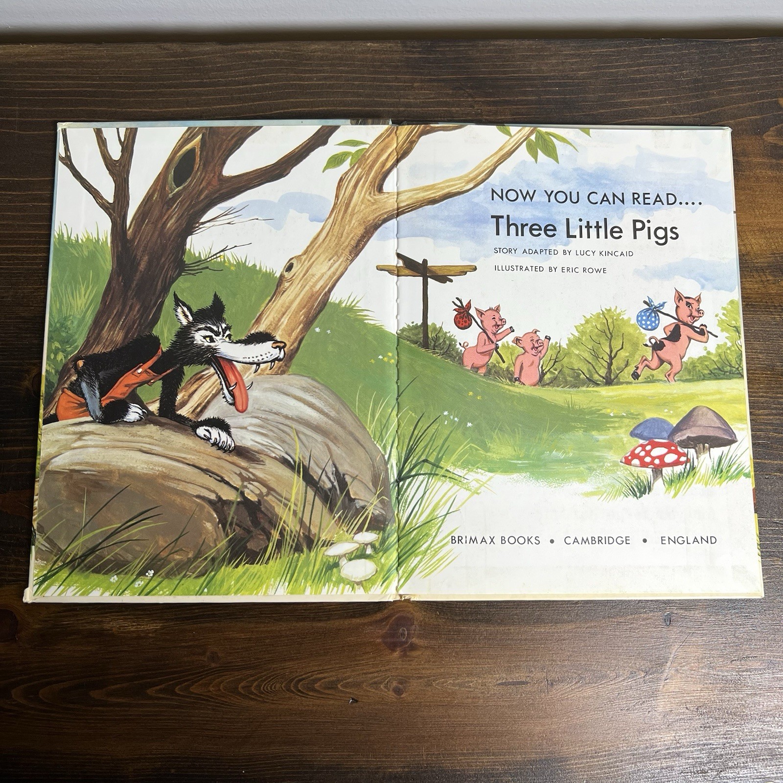 Now You Can Read Three Little Pigs Lucy Kincaid Brimax Books England 1984 VTG