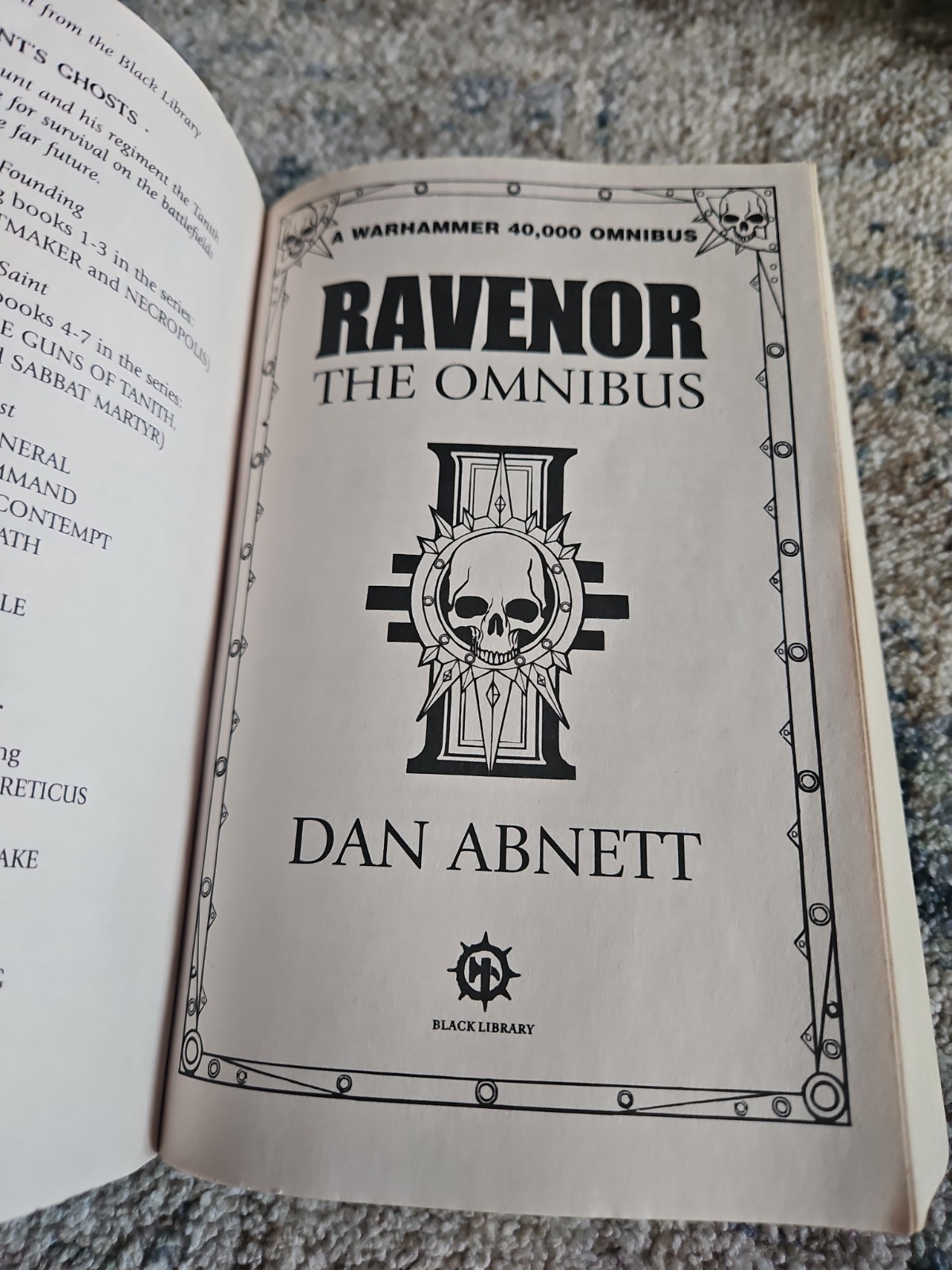 Warhammer 40k – Ravenor The Omnibus by Dan Abnett 2007 Games Workshop Pb
