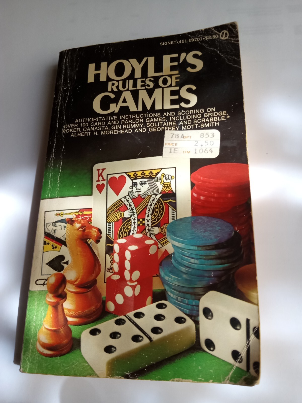 Vintage Hoyle’s Rules of Games Geoffrey Mott-Smith & Albert H Morehead Book
