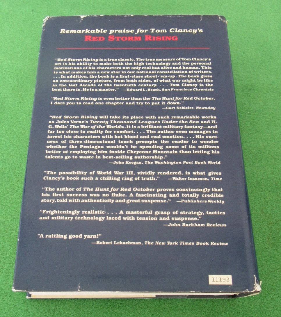 VINTAGE PATRIOT GAMES BY TOM CLANCY – 1987; HCDJ; BCE; #2 JACK RYAN SERIES