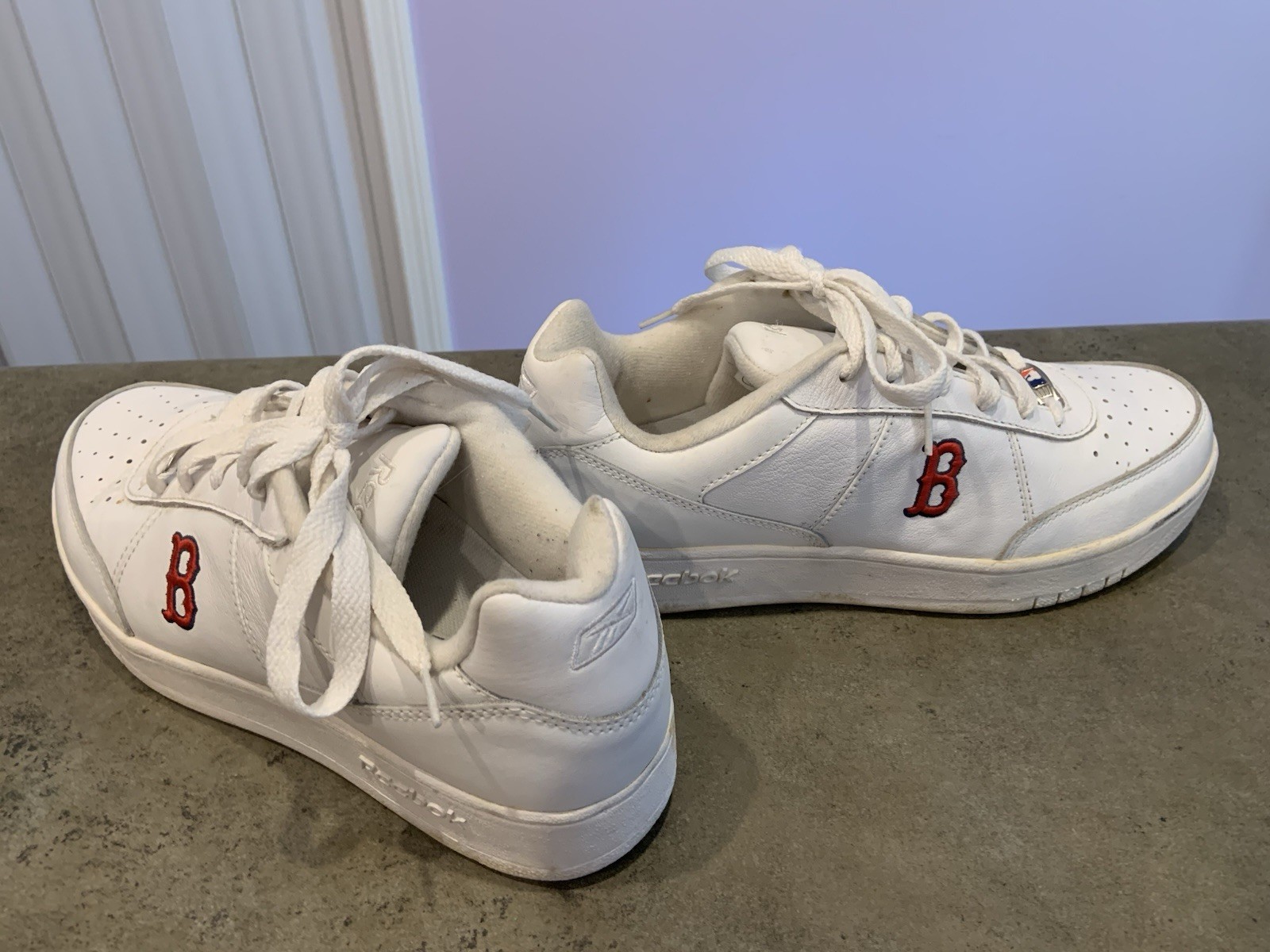 Reebok MLB Clubhouse Exclusive Boston Red Sox Sneakers White Men’s Sz 12