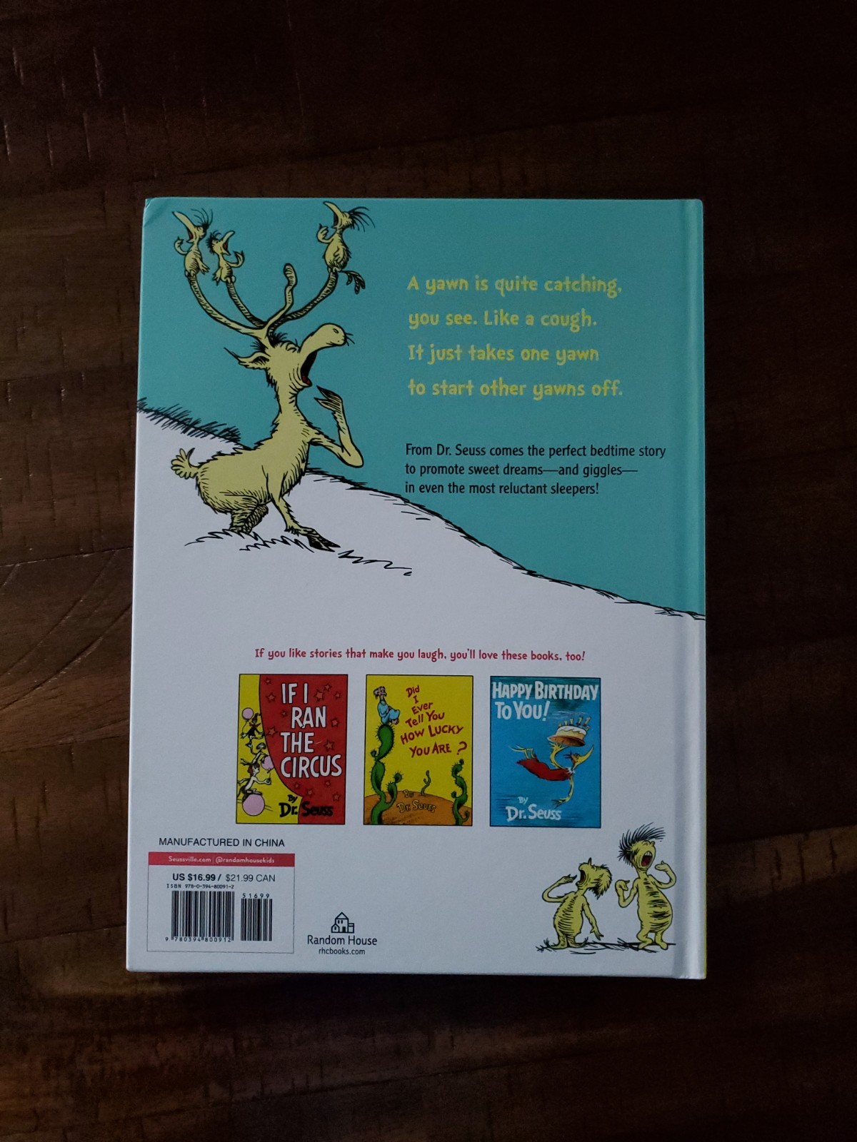 NWOT Dr Suess’s Sleep Hardcover Book