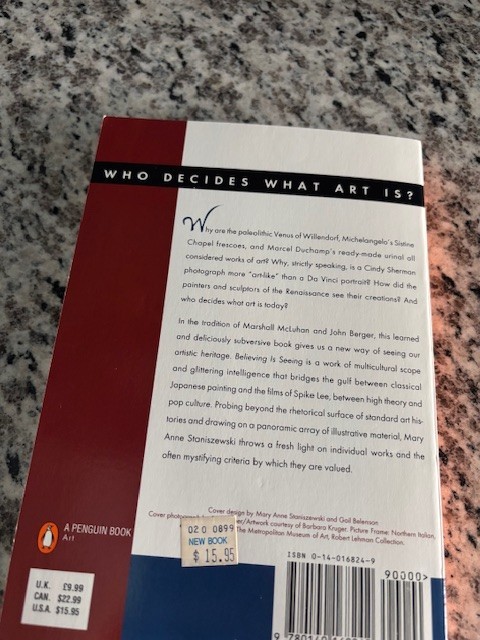 Believing Is Seeing : Creating the Culture of Art by Mary Anne Staniszewski SALE