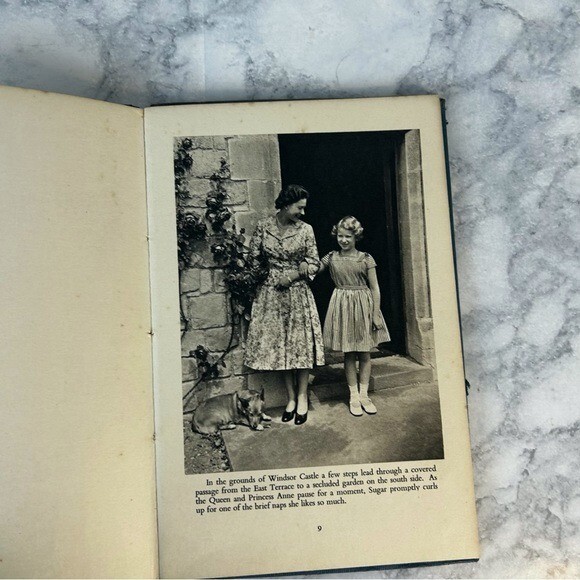 The Queen and Princess Anne Lisa Sheridan Vintage hdbk Blue book w pics