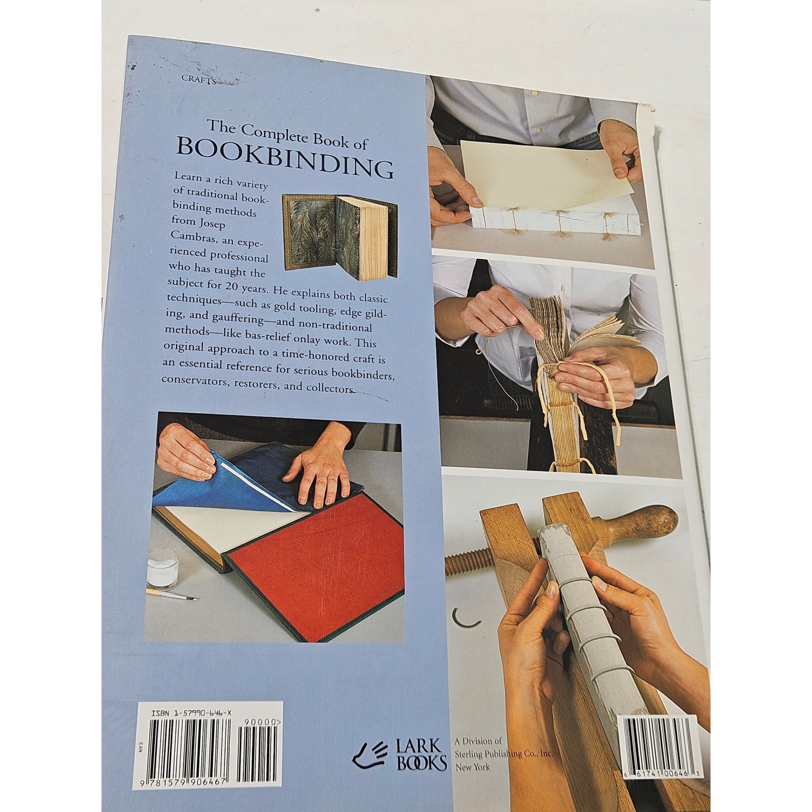 The Complete Book of Bookbinding Josep Cambras Lark Books Illustrated Guide